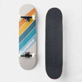 Retro Regenboog met naam Persoonlijk Skateboard