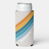 Retro Regenboog met naam Seltzer Blikjeskoeler (Seltzer Voorkant)