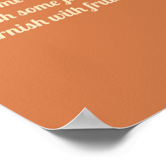 Retro  regenboog Momosa Bar Poster (Hoek)