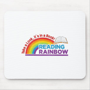 retro regenboog neem een kijkje in zijn boek Re Muismat