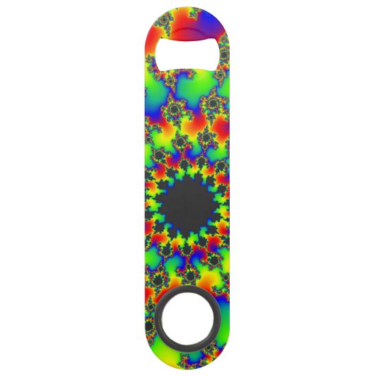 Retro Regenboog Oogflesopener Speed Flessenopener (Voorkant)