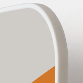 Retro regenboog over striping met naam pickleball paddle (Links Detail)