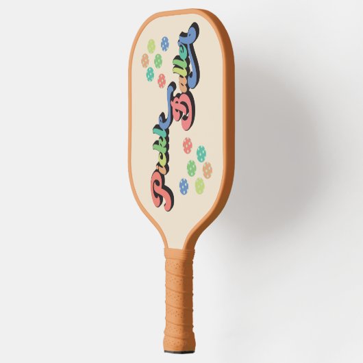 Retro Regenboog Pickleball peddel Pickleball Paddle (Links)