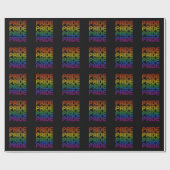 Retro Regenboog Pride Cadeaupapier (Vlak)