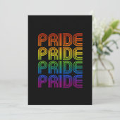 Retro Regenboog Pride Feestdagenkaart (Staand voorkant)