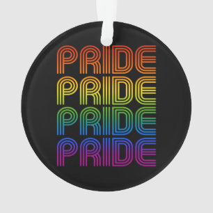 Retro Regenboog Pride Ornament