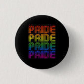 Retro Regenboog Pride Ronde Button 3,2 Cm (Voorkant)