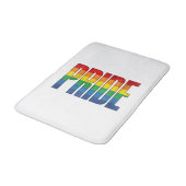 Retro Regenboog Pride Typografie Shirt Ontwerp_1 Badmat (Gekanteld)