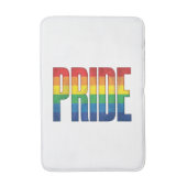 Retro Regenboog Pride Typografie Shirt Ontwerp_1 Badmat (Voorkant Verticaal)