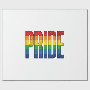 Retro Regenboog Pride Typografie Shirt Ontwerp_1 Cadeaupapier