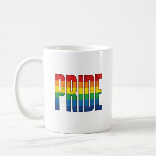 Retro Regenboog Pride Typografie Shirt Ontwerp_1 Koffiemok