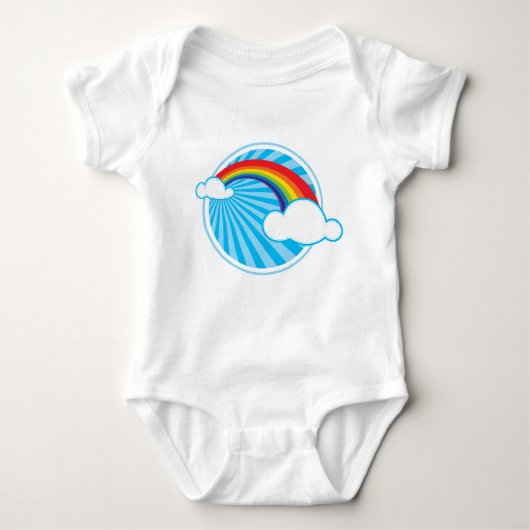 RETRO REGENBOOG ROMPER (Voorkant)
