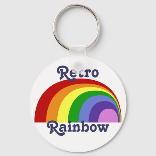 Retro regenboog Sleutelhanger (Voorkant)