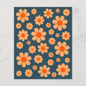 Retro Regenboog Sweet 16 Verjaardagsfeestbudget Flyer (Achterkant)