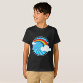 RETRO REGENBOOG T-SHIRT (Voorkant volledig)