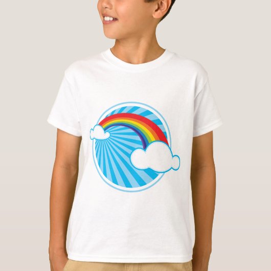 RETRO REGENBOOG T-SHIRT (Voorkant)