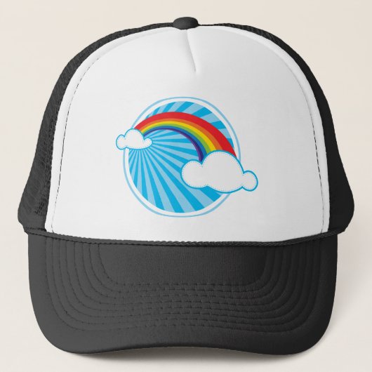 RETRO REGENBOOG TRUCKER PET (Voorkant)