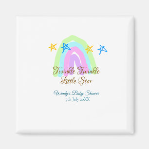 Retro regenboog twinkle twinkle kleine sterren bab magneet