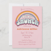 Retro Regenboog Vrijgezellenfeest Bruiloft Kaart (Voorkant)