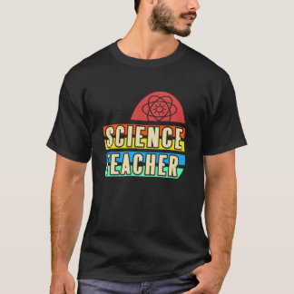 Retro Regenboog Wetenschapsleraar Nerdy Natuurkund T-shirt