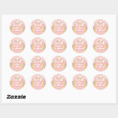 Retro Regenboog Young Wild en Drie 3e Verjaardag Ronde Sticker (Vel)