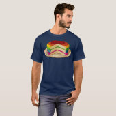 Retro-regenboogCake T-shirt (Voorkant volledig)
