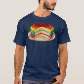 Retro-regenboogCake T-shirt (Voorkant)