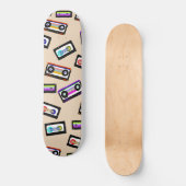 Retro regenboogCassettebandjes #1 #wall #art Persoonlijk Skateboard (Voorkant)