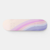 Retro regenbooggolf #2 #wall #art persoonlijk skateboard (Horizontaal)