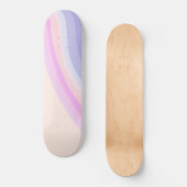 Retro regenbooggolf #2 #wall #art persoonlijk skateboard (Voorkant)