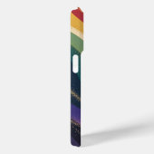 Retro regenbooggolven met gouden accenten Case-Mate iPhone case (Achterkant / Rechts)