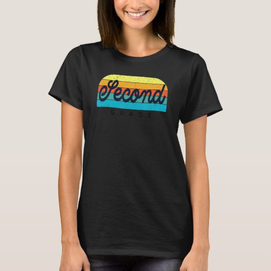 Retro regenboogleraar Tweede graad T-shirt (Voorkant)
