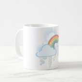 Retro-regenboogMok Koffiemok (Voorkant links)
