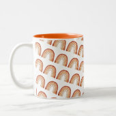 Retro-regenboogMok Tweekleurige Koffiemok (Links)