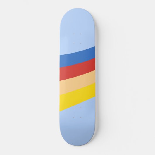 Retro-regenboogskateboard Persoonlijk Skateboard (Voorkant)
