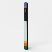 Retro regenboogstreepmonogram Case-Mate iPhone case (Achterkant/links)
