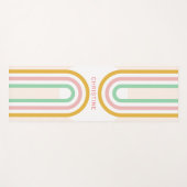 Retro Regenboogstrepen minimaal Yogamat (Voorkant (horizontaal))