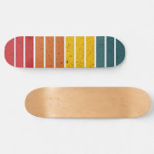 Retro  regenboogstrepen persoonlijk skateboard (Horizontaal)