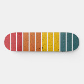 Retro  regenboogstrepen persoonlijk skateboard (Horizontaal)