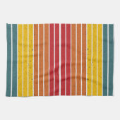 Retro  regenboogstrepen theedoek (Horizontaal)