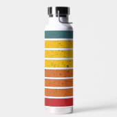 Retro  regenboogstrepen waterfles (Links)