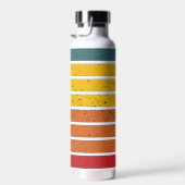 Retro  regenboogstrepen waterfles (Rechts)