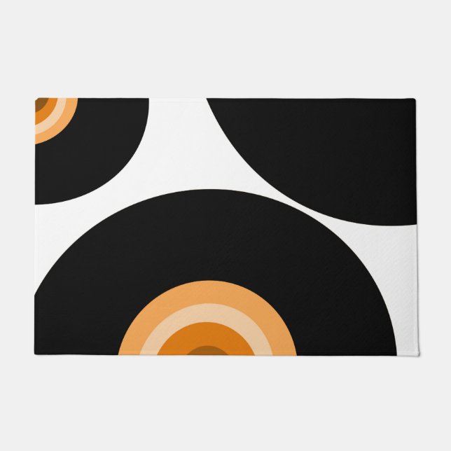 Retro regenboogvinyl #2 #wall #art deurmat (Voorkant)