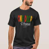 Retro Reggae Music One Drop Jamaica Roots & Cultur T-shirt (Voorkant)