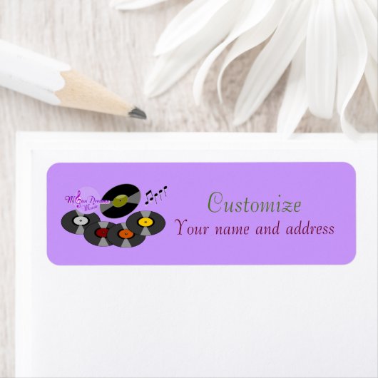 Retro registreert Adresetiketten Etiket (Insitu)