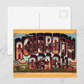 Retro Rehoboth Beach Briefkaart (Voorkant / Achterkant)
