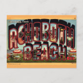 Retro Rehoboth Beach Briefkaart (Voorkant)