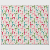 Retro Reindeer ©studioxtine Cadeaupapier (Vlak)