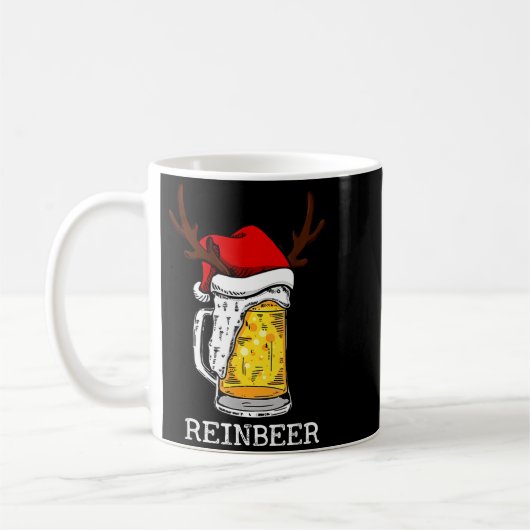 Retro Reindeer Winedeer Reinbeer Matching Couples Koffiemok (Links)
