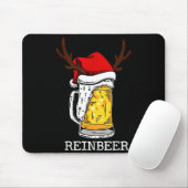 Retro Reindeer Winedeer Reinbeer Matching Couples  Muismat (Met muis)